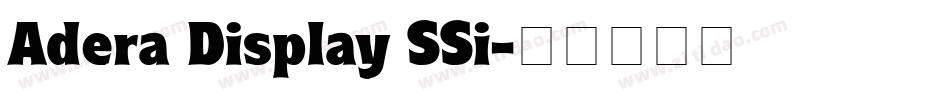 Adera Display SSi字体转换